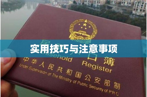 深圳实用技巧与注意事项
